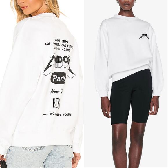 Anine Bing Ramona Sweatshirt Tour - Picture 1 of 5